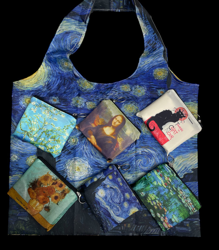 Bag + Coin holder of Paintings of your choice