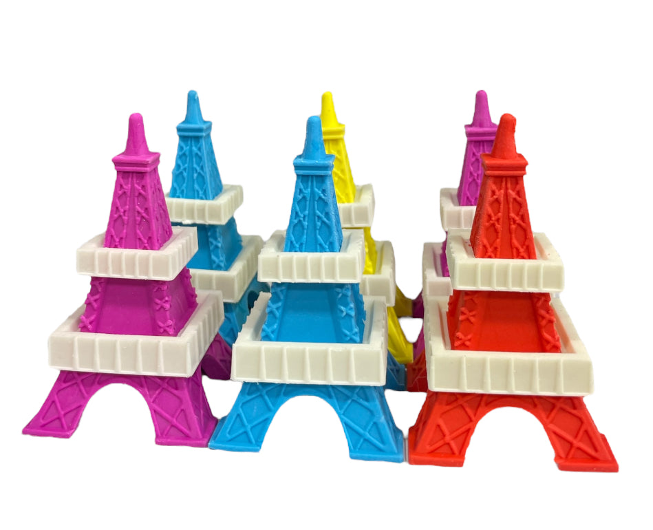 Eiffel Tower Colored Eraser