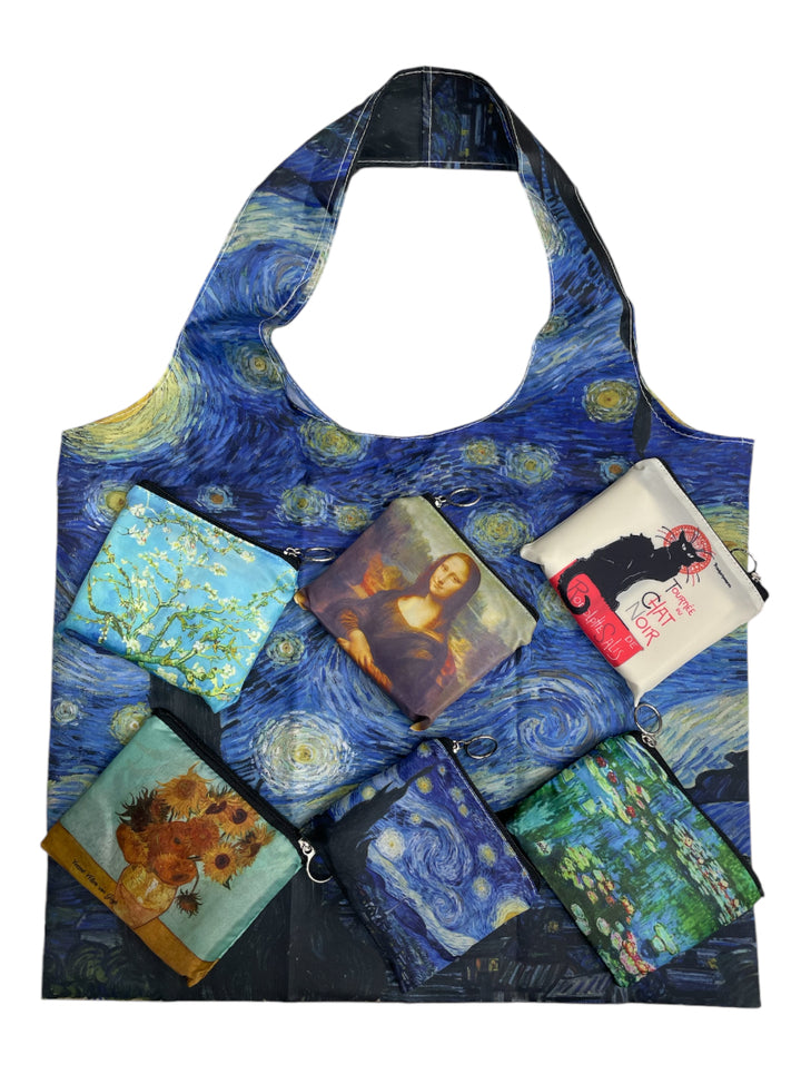 Bag + Coin holder of Paintings of your choice