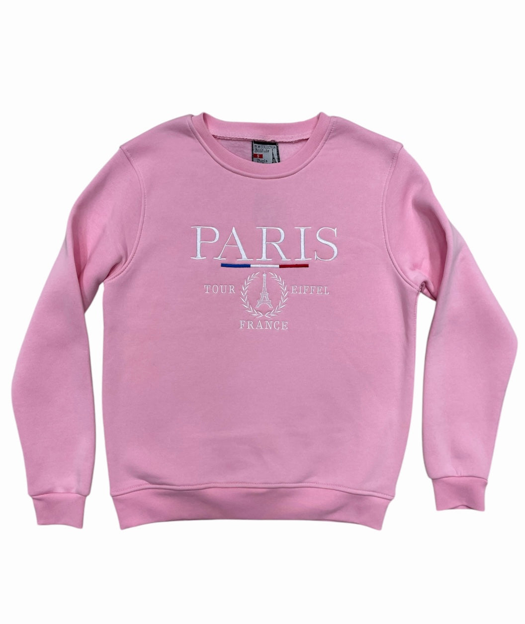 Sweat-Shirt Paris Tour Eiffel Rose