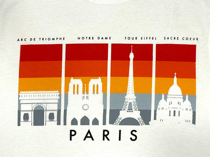 Tee shirt monuments Paris ombre
