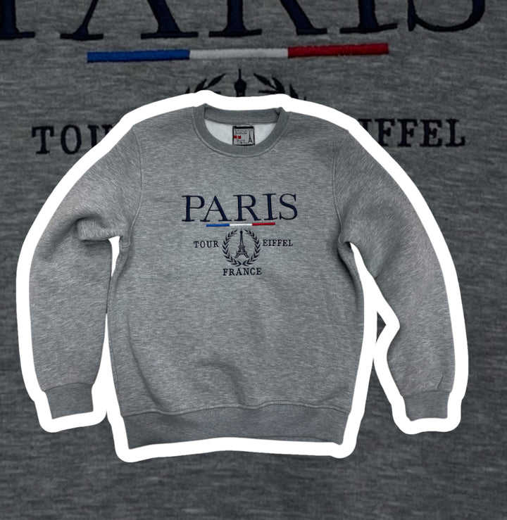 Sweat-Shirt Gris Paris France 🇫🇷