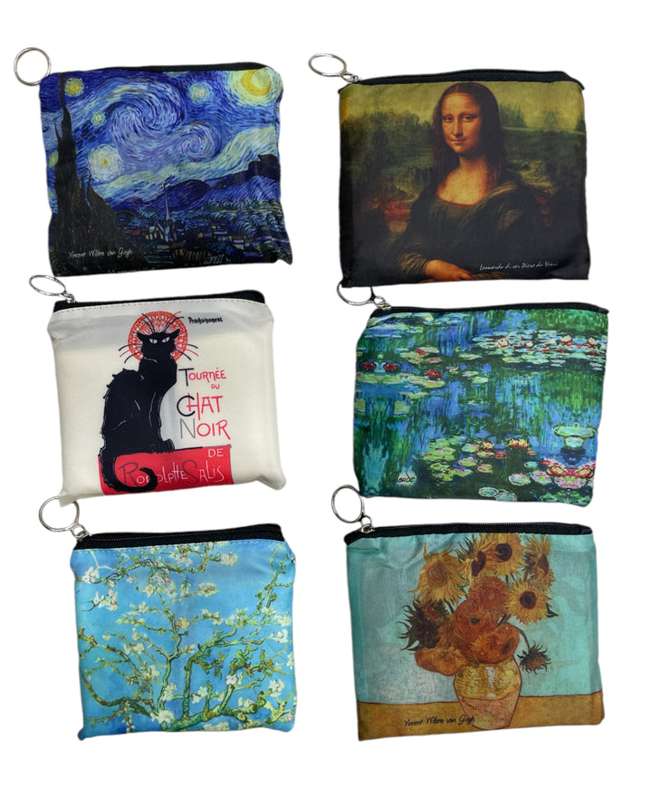 Bag + Coin holder of Paintings of your choice