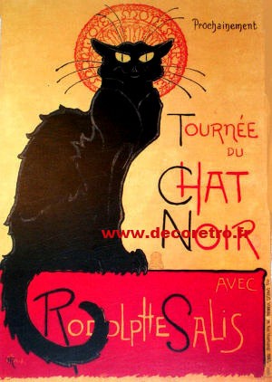 Torchon "La Tournée du Chat Noir"