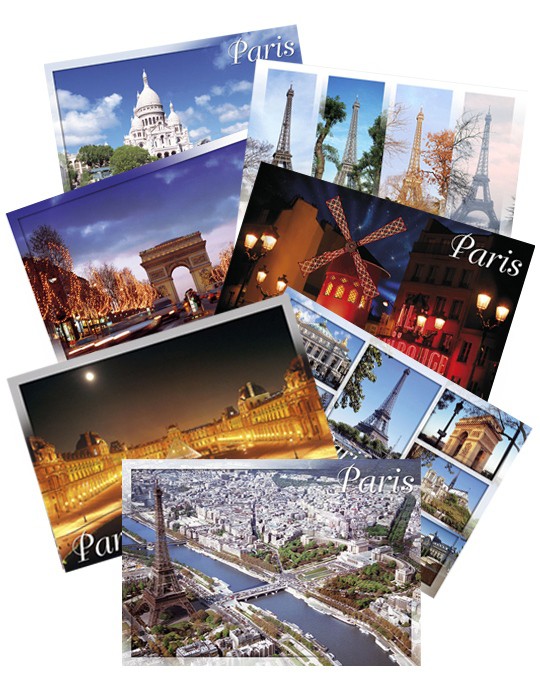 Carte postale Tour Eiffel 3D