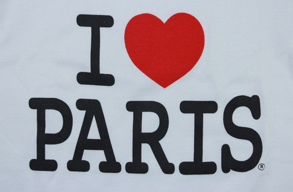 t-shirt I love Paris souvenirs