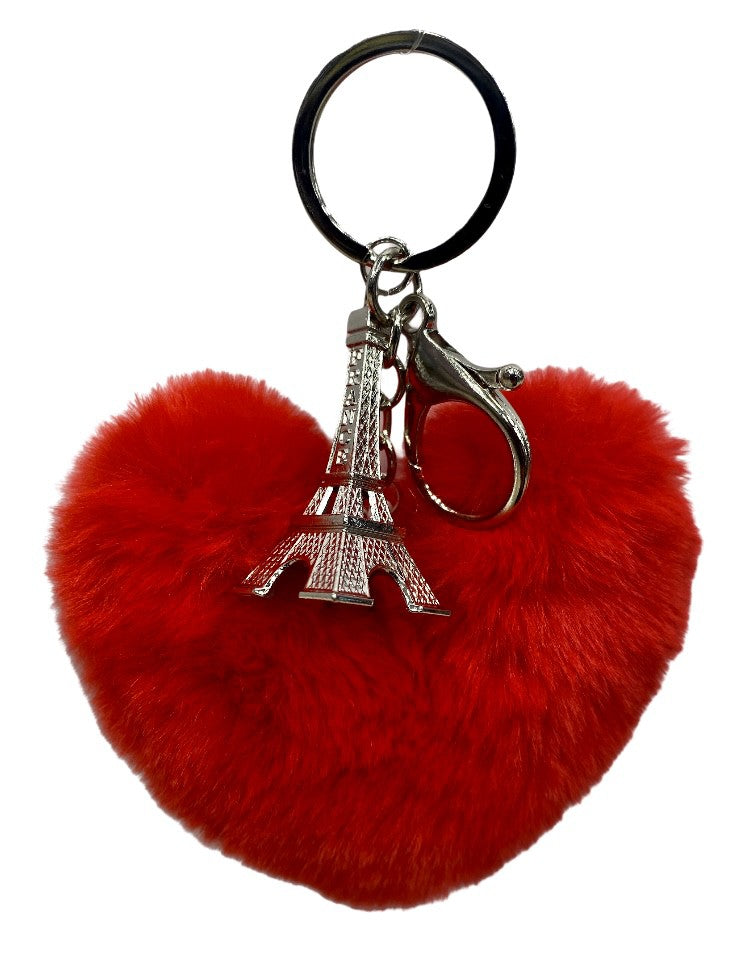Alaso Portes-clés,Keychain, Fluffy Keyring Mignon Danse Ange Porte Clef  Pendentif Femmes Pompoms Trousseau Valentines Cadeau D'anniversaire